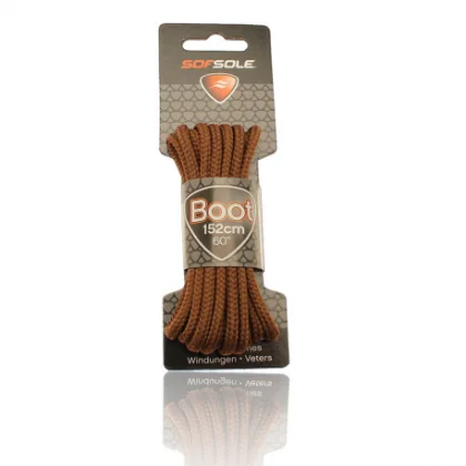 Šňůrky do bot SOFSOLE LACES OUTDOOR 801942 LIGHT BROWN WAXED 152 CM