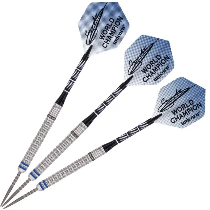 Šipky steel Unicorn Phase 3 Gary Anderson 25g World Champion Natural, 90% wolfram
