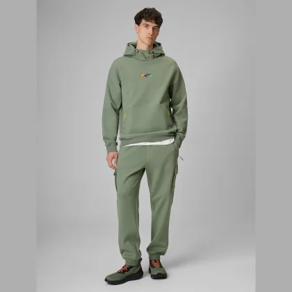 4F Pánské cargo teplákové kalhoty - khaki XL