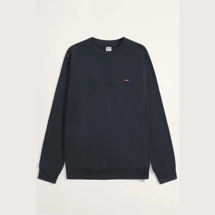 Mikina, Barva Železitě Šedá, s Potiskem French Stripe