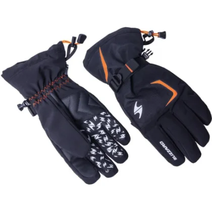 Lyžařské rukavice BLIZZARD Reflex ski gloves, black orange