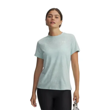 Dámské tréninkové tričko s krátkým rukávem UNDER ARMOUR Tech Pixelate SSC-GRN
