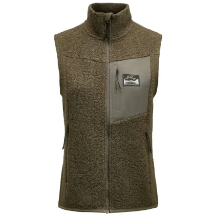 Lundhags Flok Wool Pile Vest, střední vrstva, dámské, zelená