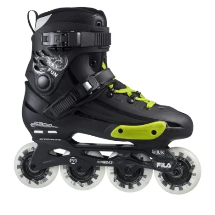 Kolečkové brusle FILA SKATES NRK FUN BLACK YELLOW MAGENTA