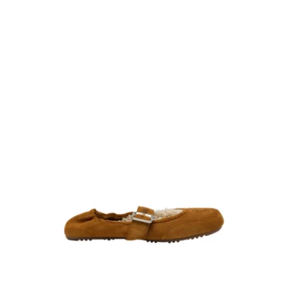Dámské baleríny (rekreační obuv) MOON BOOT MB BALLERINA BUCKLE, M008 COGNAC