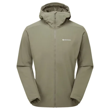 Montane Khamsin Hoodie, softshellová bunda, pánská, zelená