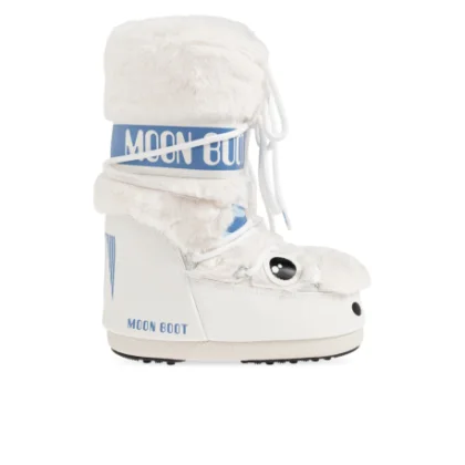 Juniorské vysoké zimní boty MOON BOOT MB ICON LITTLE YETI, A001 WHITE