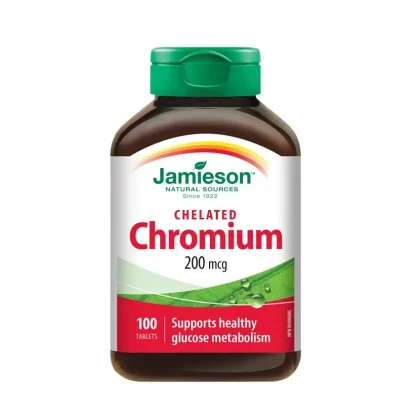 Jamieson Chrom v chelátové formě 200 mcg 100 tablet