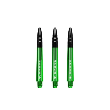 Násadky na šipky Mission Sabre zelené kovový top, střední+ 44,5mm