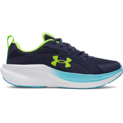 Chlapecká sportovní obuv (tréninková) UNDER ARMOUR UA BGS Assert 11 Jr midnight navy blue blur hyper green