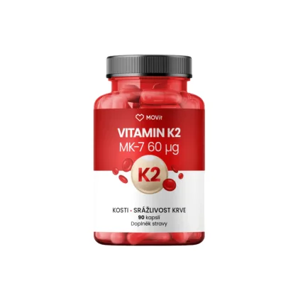 MOVit Vitamin K2 MK-7 60mcg 90 kapslí