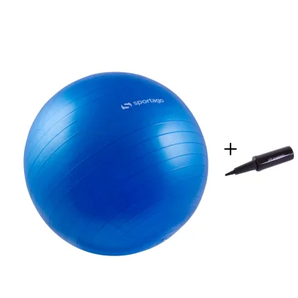 Gymnastický míč Sportago Anti-Burst 55 cm, včetně pumpičky - červená