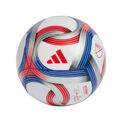 Fotbalový míč ADIDAS MLS TRN WHITE ROYBLU RED SIL