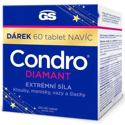 GS Condro Diamant tablety pro podporu normálního stavu kloubů 160 tablet