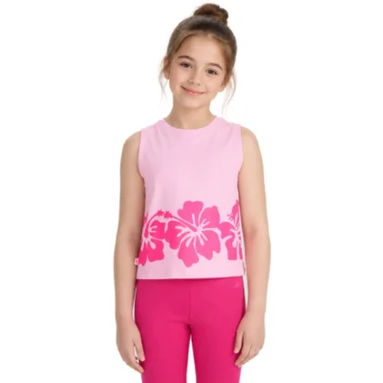 Dívčí tričko bez rukávů 4F JUNIOR SLEEVELESS F263-56S-LIGHT PINK