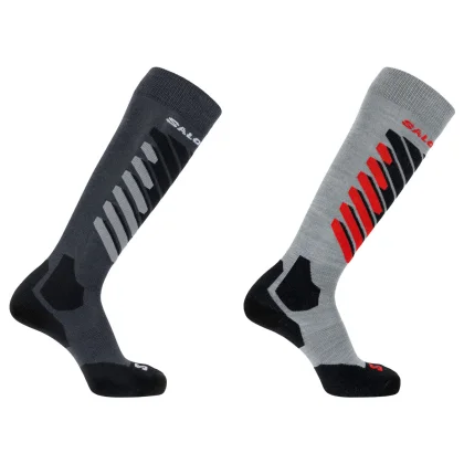 Salomon S/Access, lyžařské ponožky, 2balení, šedá