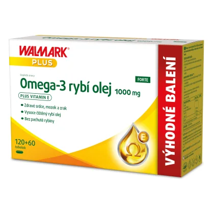 Walmark Omega 3 rybí olej Forte 180 tablet
