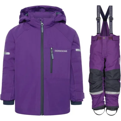 Lyžařský set Didriksons Falke/Idre, junior, fialový