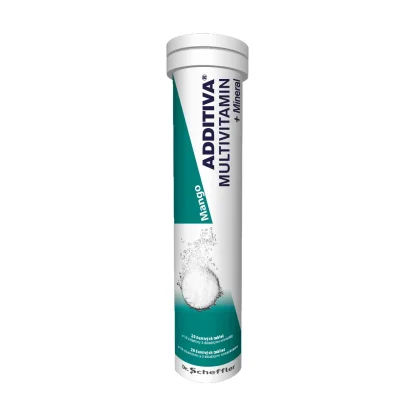 Additiva multiVitamín + minerál mango 20 šumivých tablet