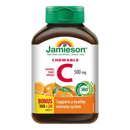 Jamieson Vitamín C 500 mg Pomeranč 120 tablet
