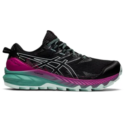 Dámská běžecká trailová obuv ASICS Gel Trabuco 10 GTX black soothing sea