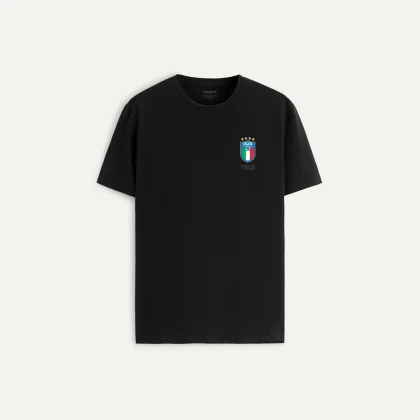 Tričko, Barva Bílá, s Potiskem Calcio Vintage