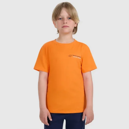 4F Chlapecké regular tričko s potiskem - oranžové 158