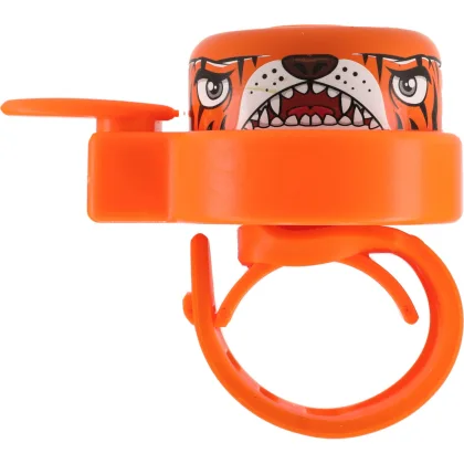 Crazy Safety Tiger, cyklistický zvonek, oranžový