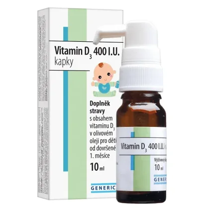 Generica Vitamin D3 400 I.U. kapky 10 ml