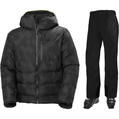 Helly Hansen Kvitfjell Race Puffy Lyžařská sada, pánská, černá