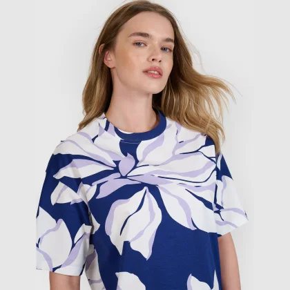 Dámské oversize tričko s potiskem - multicolor