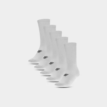 Dámské dlouhé ponožky (5-pack) - bílé