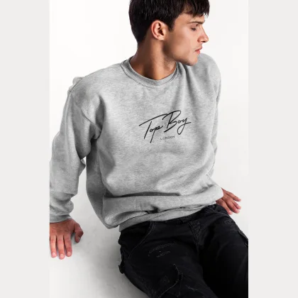 Mikina, Barva Bílá, s Potiskem Top Boy London