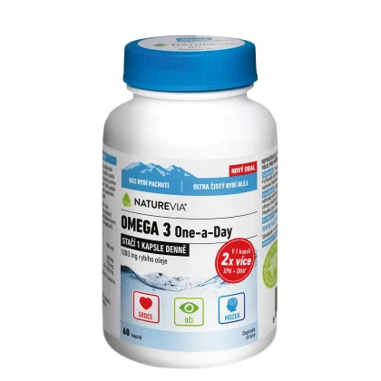 Swiss NatureVia Omega 3 One a Day 60 kapslí