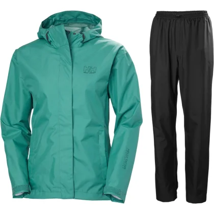Helly Hansen Seven J Pláštěnka, dámská, zelená/černá