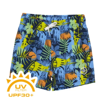 Chlapecké plavky COLOR KIDS Swim Shorts - AOP, summer green