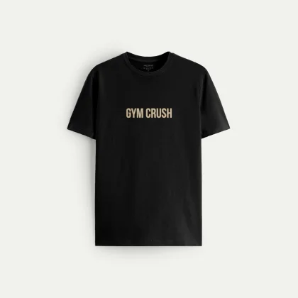 Tričko, Barva Černá, s Potiskem Gym Crush