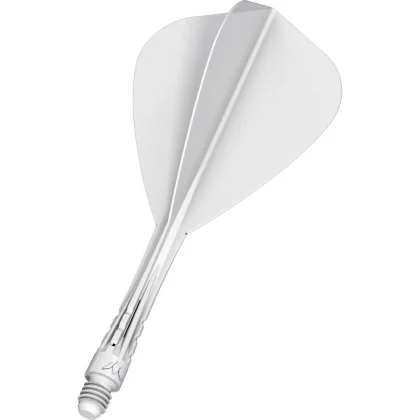 Mission Force 90 Vortex bílé integrované Kite letky a střední násadky na šipky