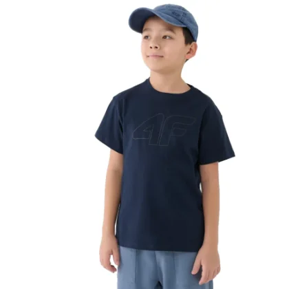 Chlapecké tričko s krátkým rukávem 4F JUNIOR TSHIRT M2331-31S-NAVY