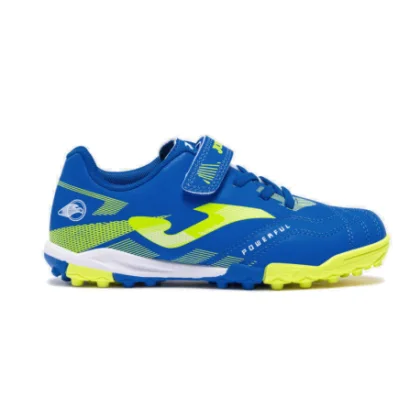 Chlapecké fotbalové kopačky turfy JOMA Powerful 2604 K TF royal blue fluor yellow