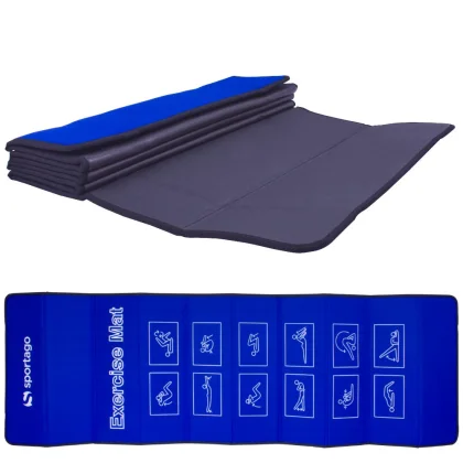 Sportago Tide skládací karimatka 180x60x0,7 cm Šedá