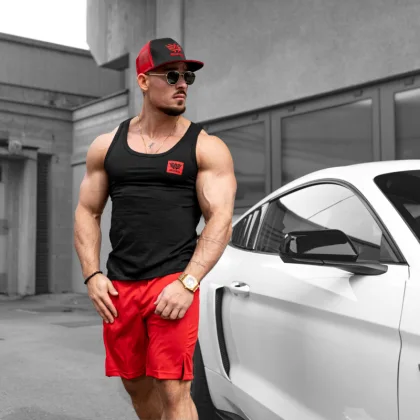 Pánské fitness tílko Iron Aesthetics Control, černé