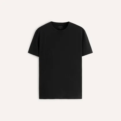 Tričko, Barva Černá, s Potiskem Basic T Shirt
