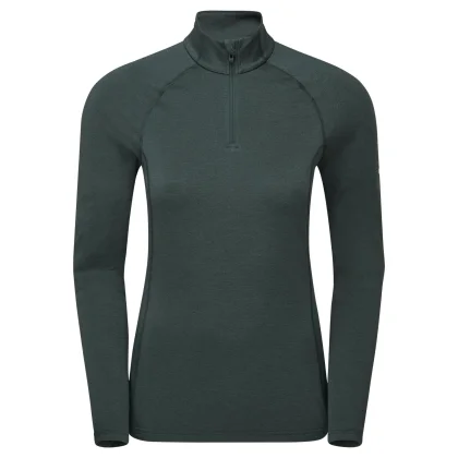 Montane F Dart Xt Zip Neck, dámské, zelená