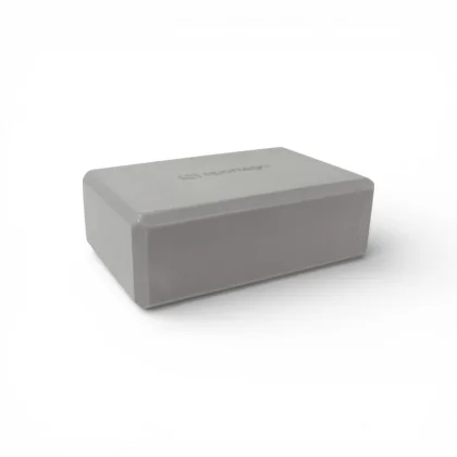Yoga block Sportago Tiga - jednobarevný - šedá