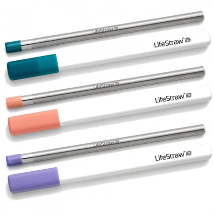 LifeStraw SIP 3pk with 3 Cases, tyrkysová/oranžová/fialová