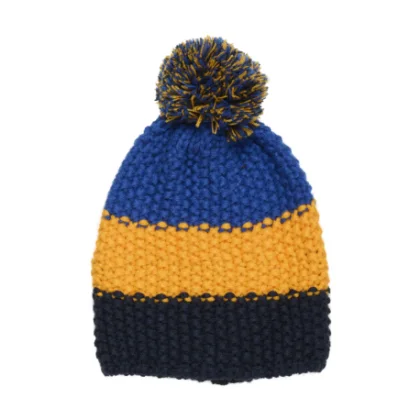Chlapecká zimní čepice COLOR KIDS Hat - Colorblock, zinnia