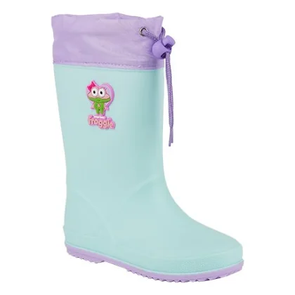 Dívčí gumáky COQUI Rainy Collar Frog lt. mint lt. lila hero