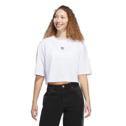 Dámské tričko s krátkým rukávem ADIDAS ORIGINALS ESS CROP TEE-WHITE