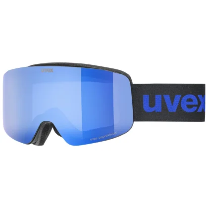 Uvex pwdr FM, lyžařské brýle, junior, černá/modrá